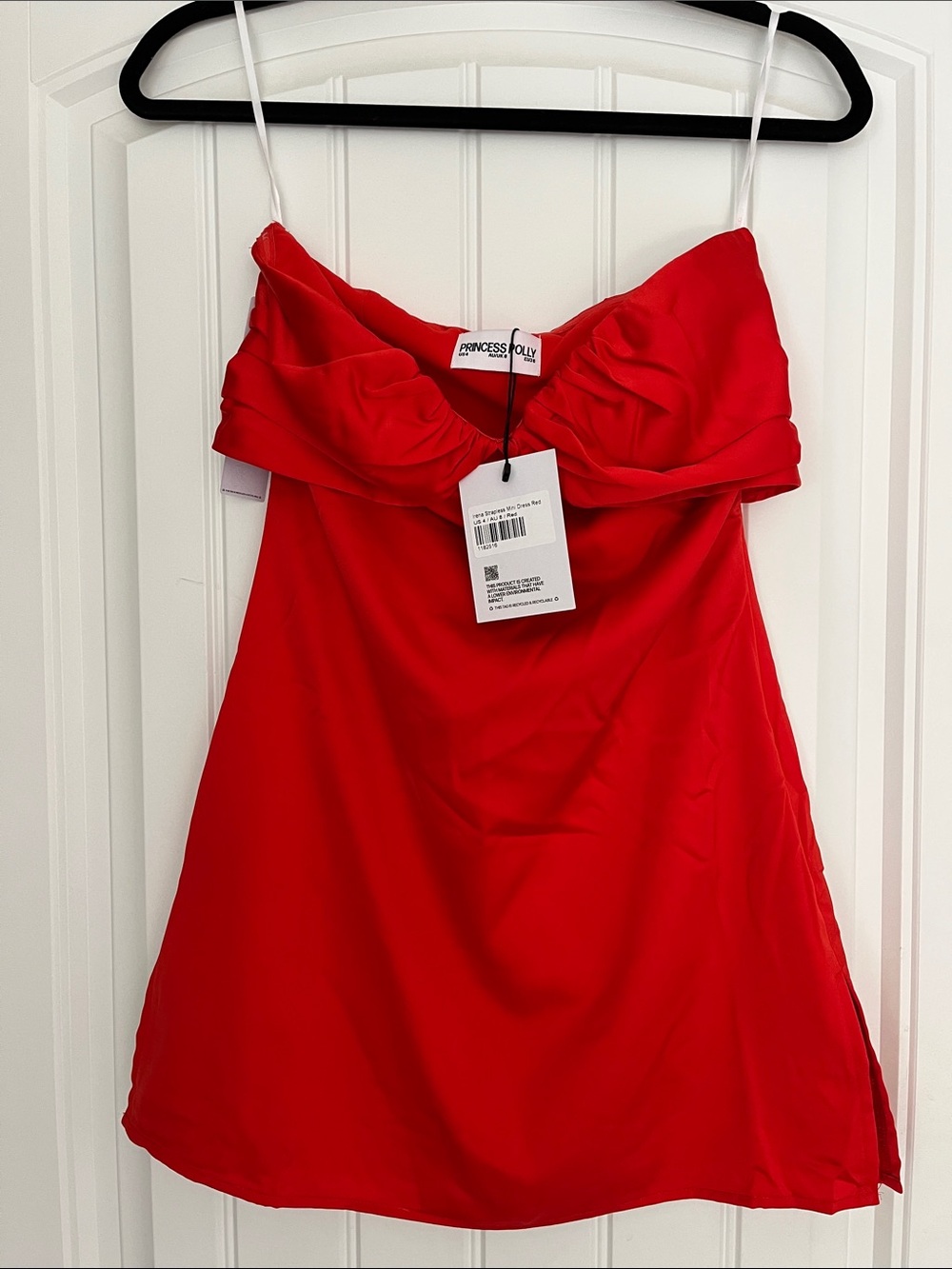 Princess Polly Vibrant Red Satin Mini Dress